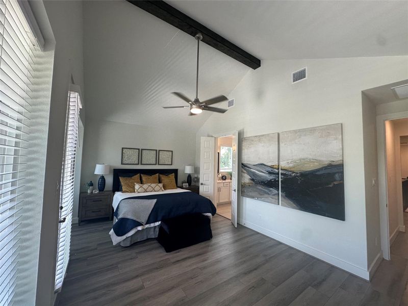 Furnished interior view inside a new home in Shady Acres, Houston (Image 7). Furnished interior view inside a new home in Shady Acres, Houston (Image 7).