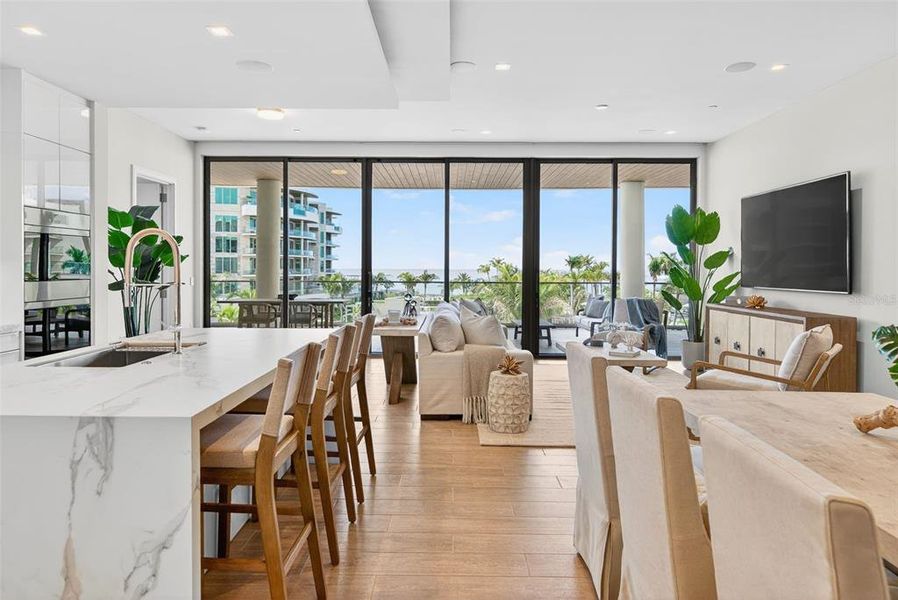 Furnished interior view inside a new home in , Longboat Key (Image 38).