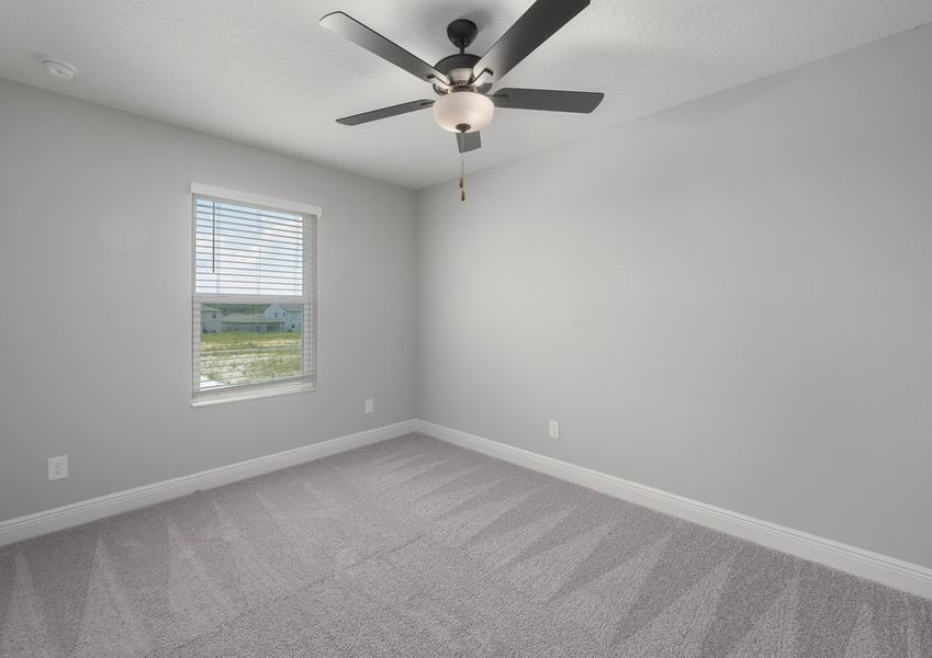 One of five bedrooms in the Jasmine Plan.