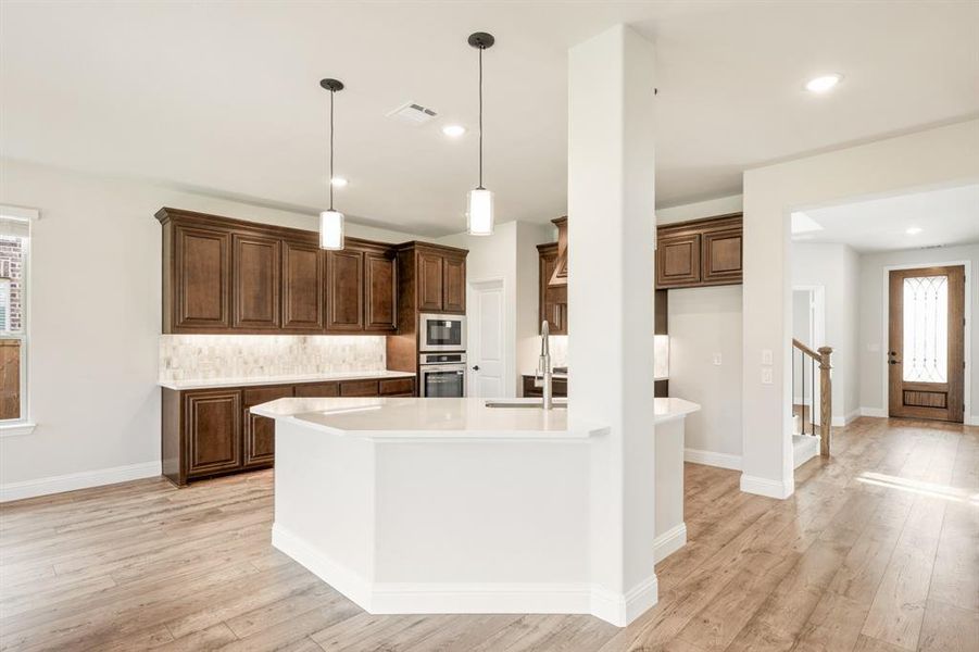 Furnished interior view inside a new home in Woodstone, Providence Village (Image 10).