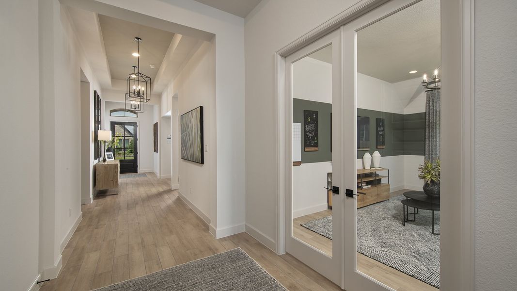 Furnished interior view inside a new home in Midline, Houston (Image 11).