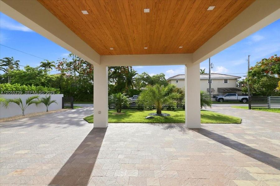 Exterior details and patio area of a home in , Miami (Image 36). Exterior details and patio area of a home in , Miami (Image 36).