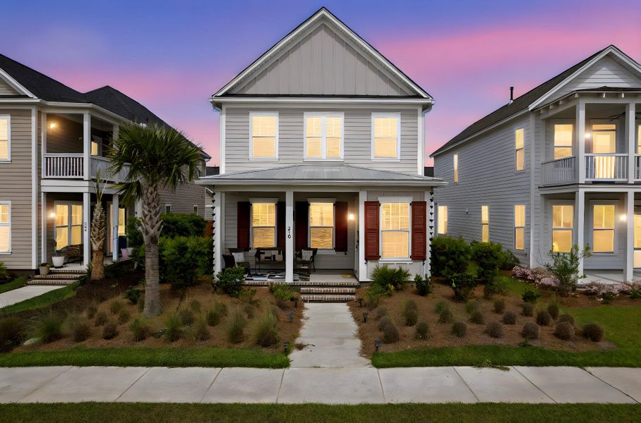 Front exterior of a new home in Midtown at Nexton, Summerville, SC, highlighting curb appeal (Image 22).