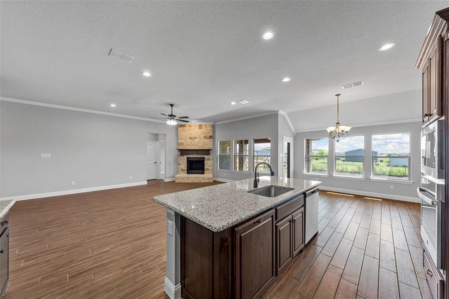 Furnished interior view inside a new home in High Meadows Estates, Nevada (Image 5).