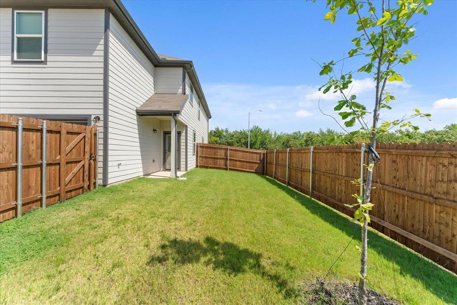 View of fenced backyard View of fenced backyard
