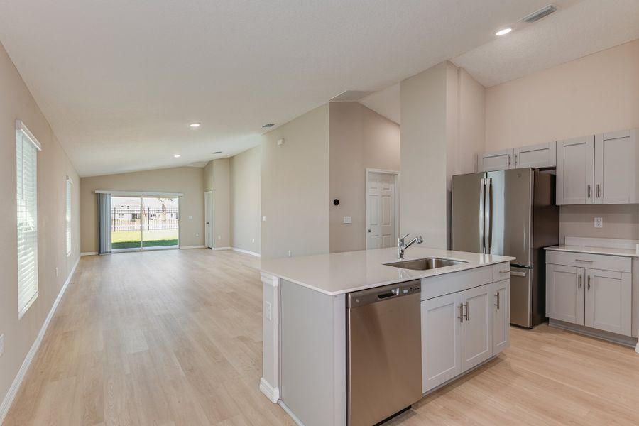 Furnished interior view inside a new home in Crosswinds, Haines City (Image 9).