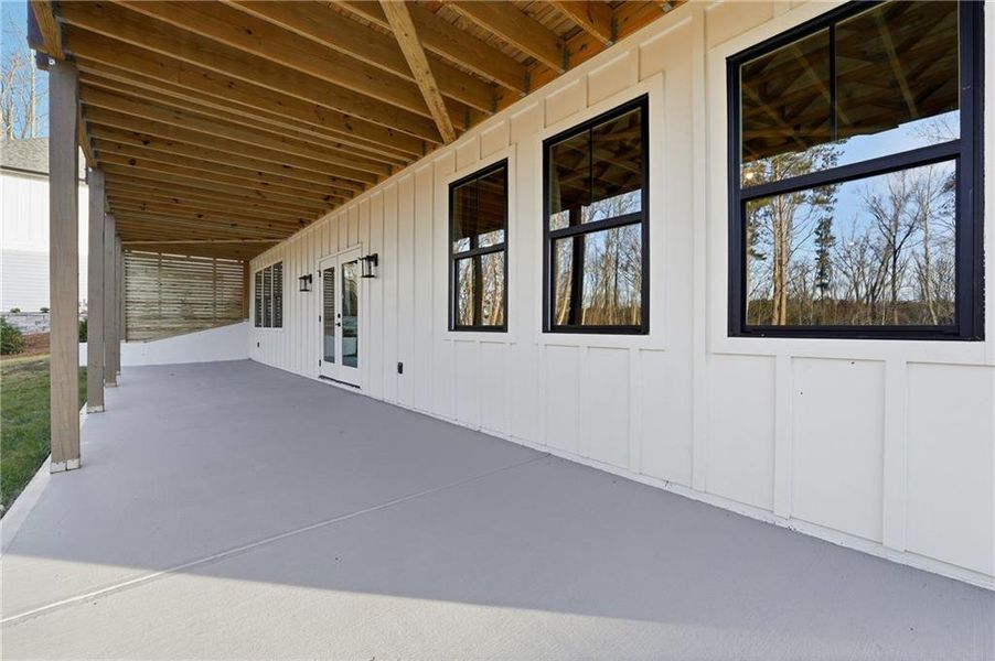 Exterior details and patio area of a home in , Cumming (Image 30).