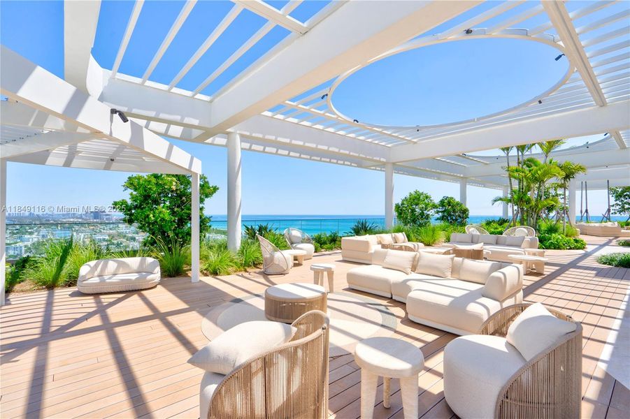 Furnished interior view inside a new home in , Miami Beach (Image 16).
