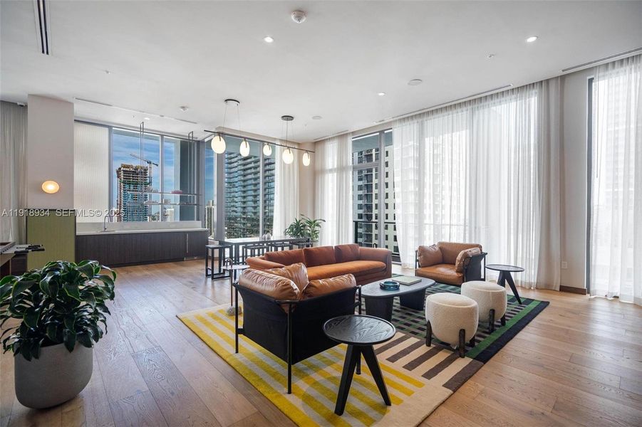 Furnished interior view inside a new home in , Miami (Image 8).