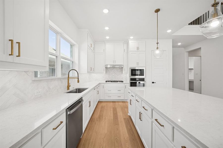 Furnished interior view inside a new home in Pecan Square - Gardens, Northlake (Image 9).