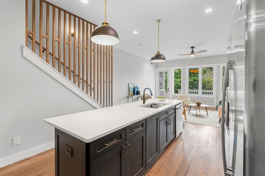 Furnished interior view inside a new home in , Atlanta (Image 16).