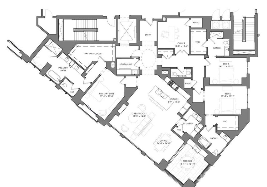 2D floor plan layout of this home in , Charlotte, NC (Image 4).