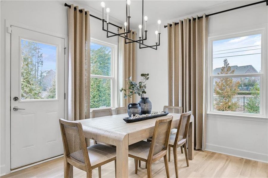 Furnished interior view inside a new home in Haverhill Estates, Dacula (Image 17).