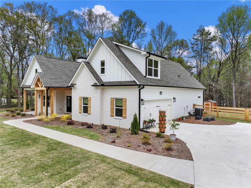 Front exterior of a new home in , Gillsville, GA, highlighting curb appeal (Image 30).