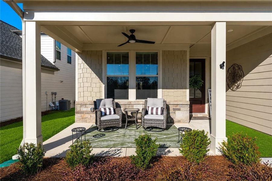 Exterior details and patio area of a home in , Hoschton (Image 4).