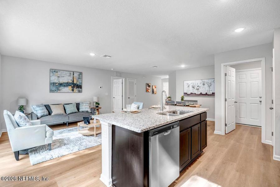 Furnished interior view inside a new home in , Jacksonville (Image 15).
