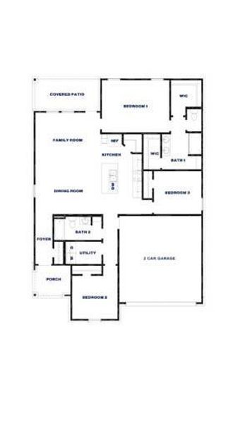 2D floor plan layout of this home in Grand Pines, Magnolia, TX (Image 2). 2D floor plan layout of this home in Grand Pines, Magnolia, TX (Image 2).
