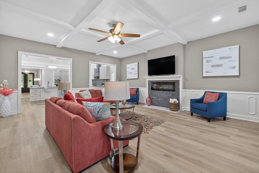 Furnished interior view inside a new home in , Oxford (Image 16).