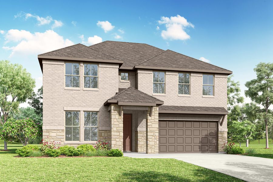 Front exterior of a home in the LaPrelle community, located in Haslet, TX (Image 20).