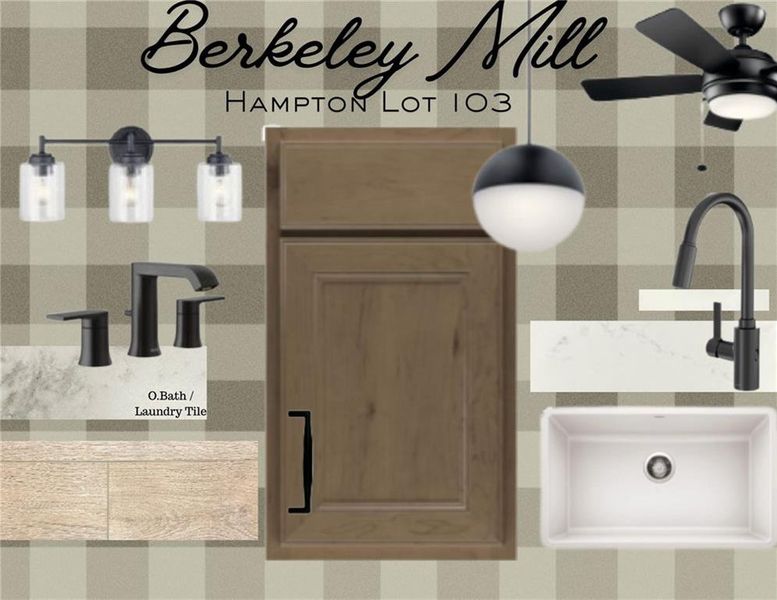 Sample of building materials used in homes in Berkeley Mill, Cumming (Image 21).