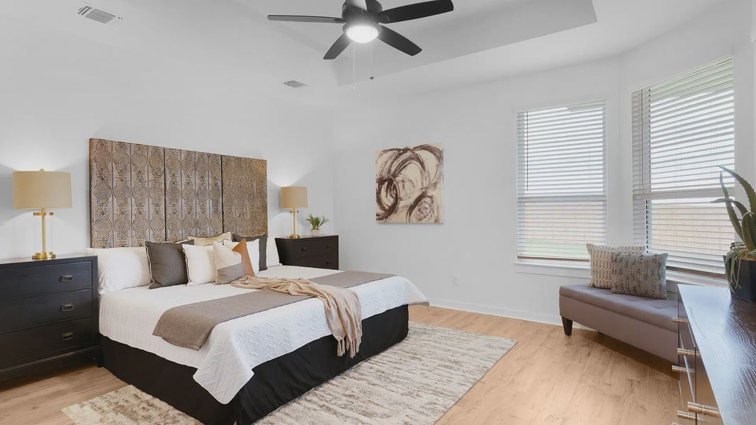 Furnished interior view inside a new home in The Grove at Blackhawk, Pflugerville (Image 13).