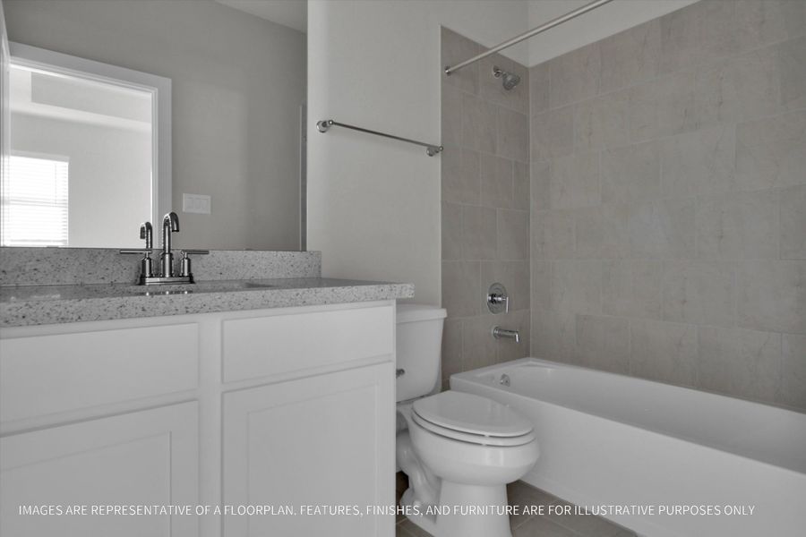 Furnished interior view inside a new home in Sunterra 50s, Katy (Image 10).