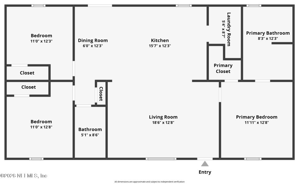 2D floor plan layout of this home in , Pomona Park, FL (Image 3). 2D floor plan layout of this home in , Pomona Park, FL (Image 3).