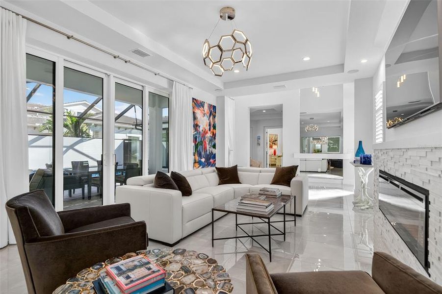 Furnished interior view inside a new home in Aqua Single Family Homes, Bradenton (Image 35).
