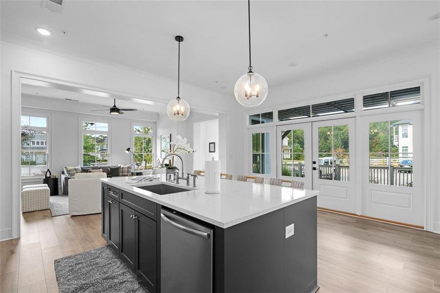 Furnished interior view inside a new home in Foxhall Residences, Douglasville GA, Douglasville (Image 14).