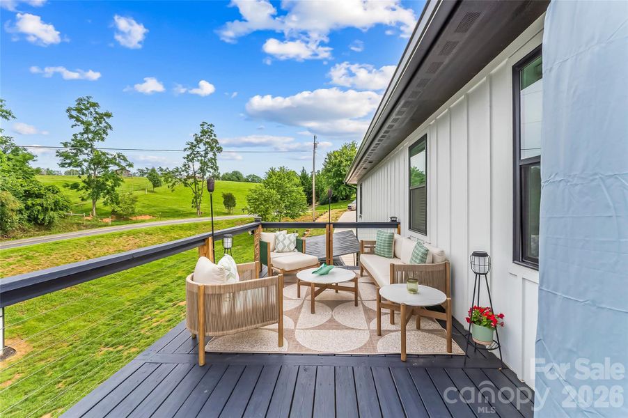 Large  wrap around deck