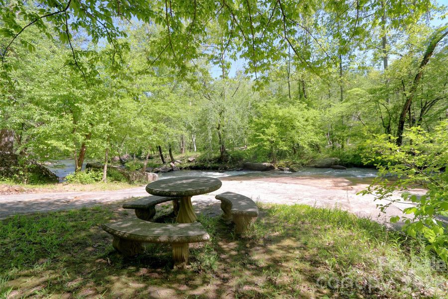 Riverbend Community Amenities. Lakeside common area