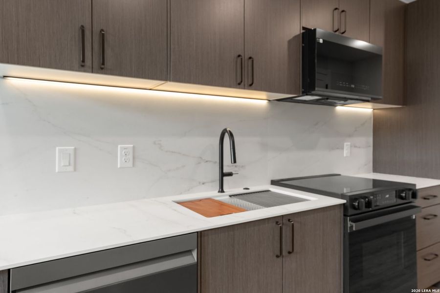 Furnished interior view inside a new home in , New Braunfels (Image 13).