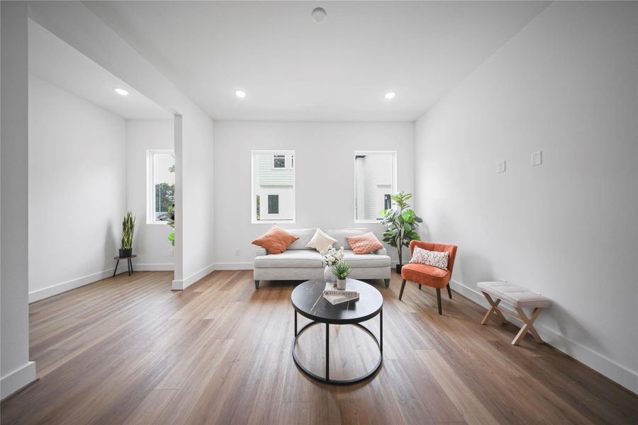 Furnished interior view inside a new home in , Houston (Image 10).