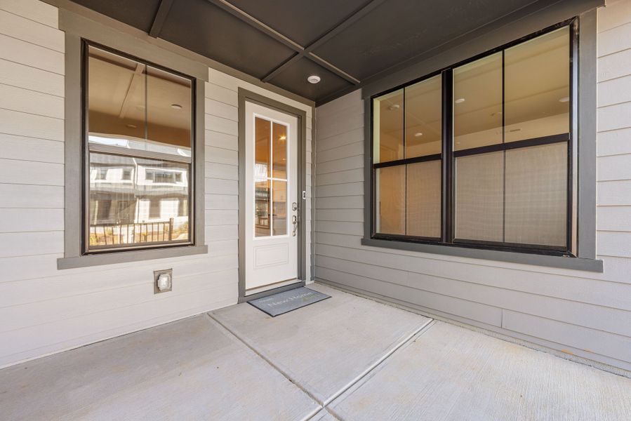 Exterior details and patio area of a home in Seven Oaks, Belmont (Image 18).