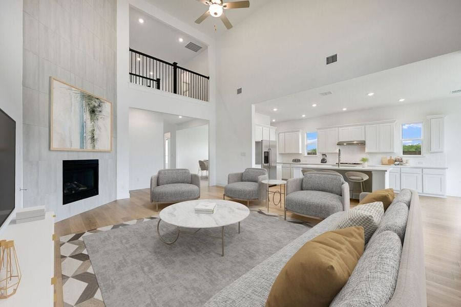 Representative furnished interior of a home built from the Ruby by Taylor Morrison in The Ridge at Northlake, Argyle (Image 6).