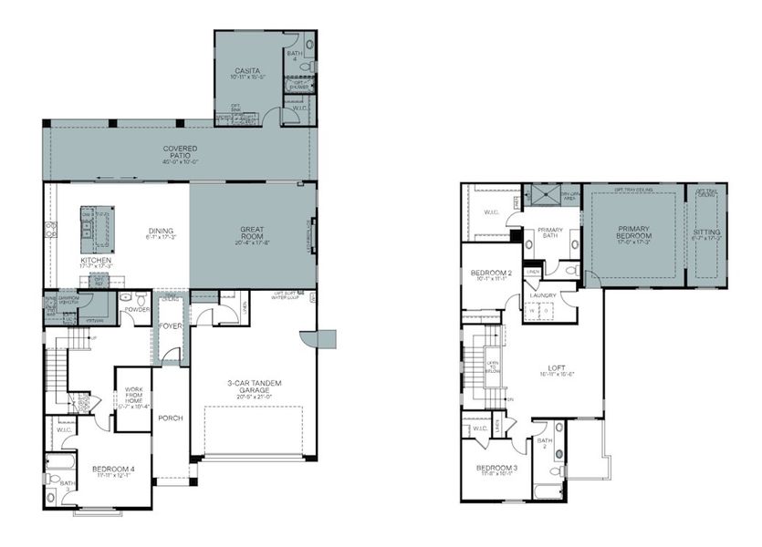 2D floor plan layout of this home in Black Rock at Verrado, Litchfield Park, AZ (Image 4). 2D floor plan layout of this home in Black Rock at Verrado, Litchfield Park, AZ (Image 4).