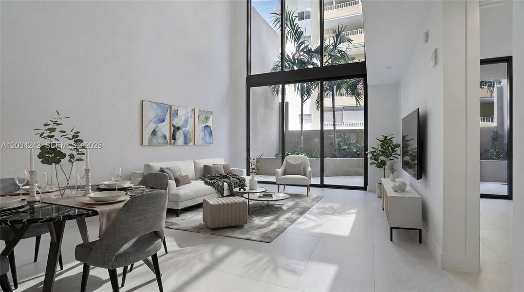 Furnished interior view inside a new home in Arbor, Miami (Image 15).