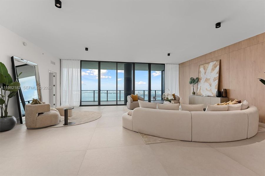 Furnished interior view inside a new home in , Miami (Image 24).