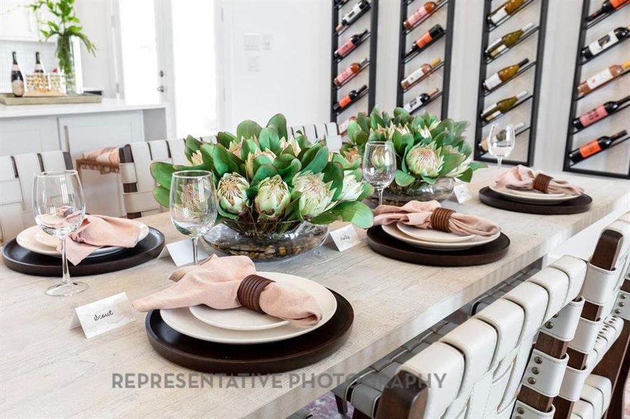 Furnished interior view inside a new home in Sonoma Verde: 60ft. lots, McLendon-Chisholm (Image 9).
