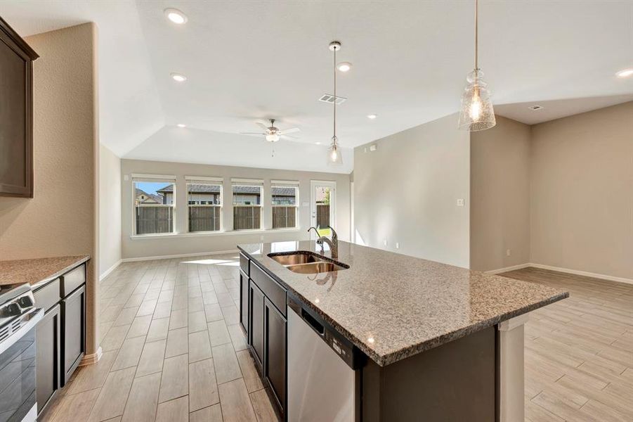 Furnished interior view inside a new home in Woodstone, Providence Village (Image 14). Furnished interior view inside a new home in Woodstone, Providence Village (Image 14).