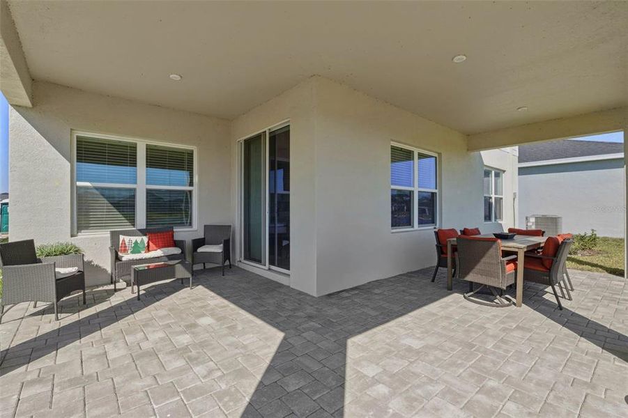 Exterior details and patio area of a home in West Port Single Family Homes, Port Charlotte (Image 22).