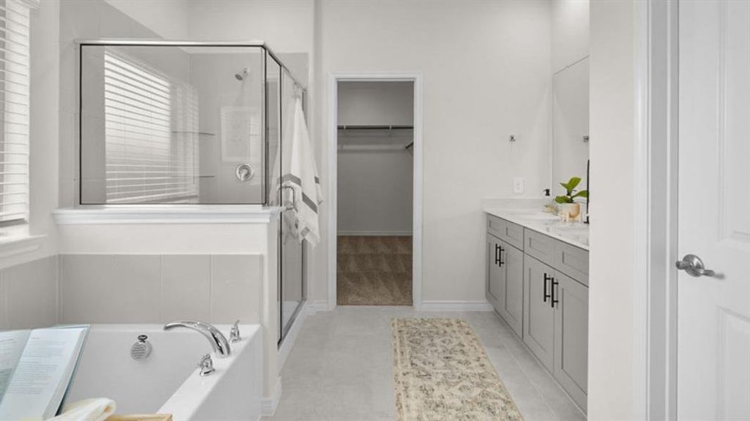 Furnished interior view inside a new home in The Preserve at Forum, Grand Prairie (Image 9). Furnished interior view inside a new home in The Preserve at Forum, Grand Prairie (Image 9).