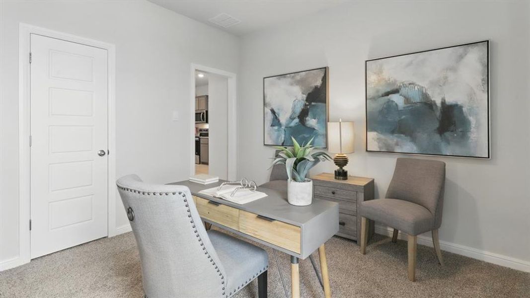 Furnished interior view inside a new home in Terra Trace, Fort Worth (Image 29).