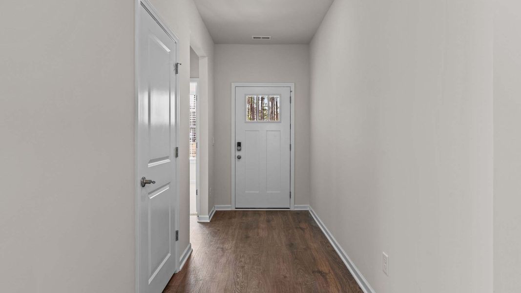 Representative unfurnished interior of a home built from the Bristol by D.R. Horton in South Pinehurst Cottages, Pinehurst (Image 9). Representative unfurnished interior of a home built from the Bristol by D.R. Horton in South Pinehurst Cottages, Pinehurst (Image 9).