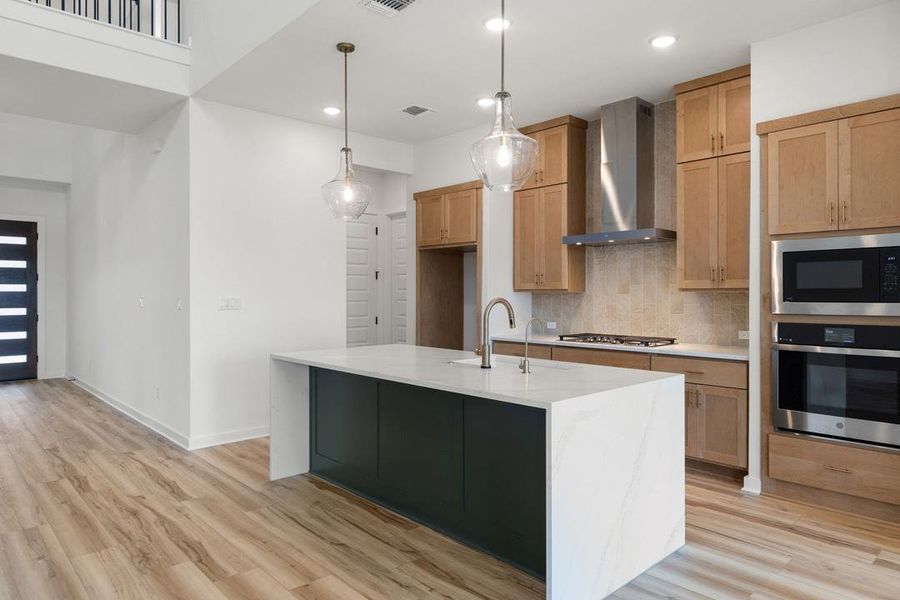 Furnished interior view inside a new home in Heritage, Dripping Springs (Image 8).