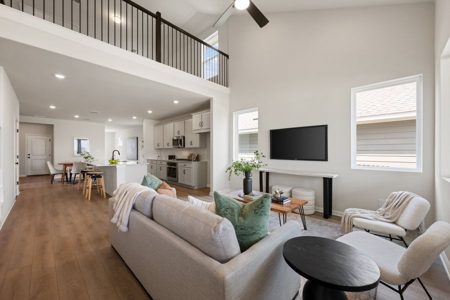 Representative furnished interior of a home built from the Granbury by Ashton Woods in The Trails at Carmel, Pflugerville (Image 30).