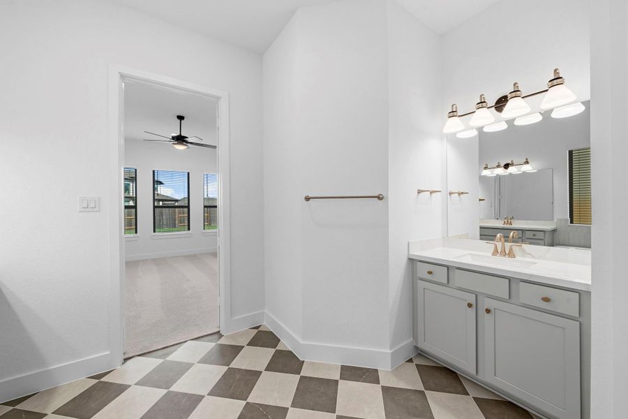 Furnished interior view inside a new home in Fulbrook on Fulshear Creek 60', Fulshear (Image 5).