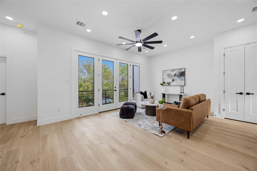 Furnished interior view inside a new home in , Houston (Image 28).