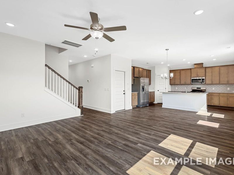 Representative unfurnished interior of a home built from the The Logan A by Davidson Homes LLC in Woods Crossing, Gallatin (Image 22). Representative unfurnished interior of a home built from the The Logan A by Davidson Homes LLC in Woods Crossing, Gallatin (Image 22).