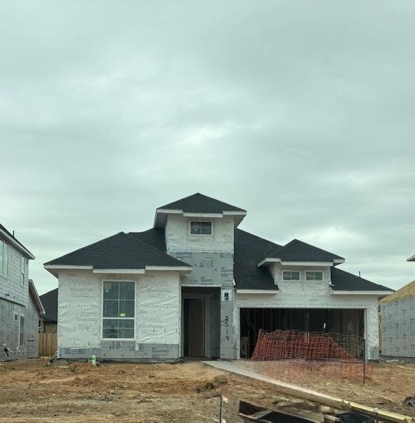In-progress construction of a new home in Tompkins Reserve, Katy, TX (Image 6).